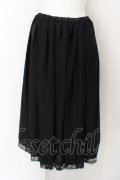 MARBLE / レースリボン付きスカート  ブラック O-24-04-27-032-GO-SK-OW-OS