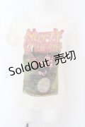 RNA / MONSTARS OF ROCK　テレコTシャツ M ホワイト O-24-04-28-1088-PU-TS-YM-ZT398