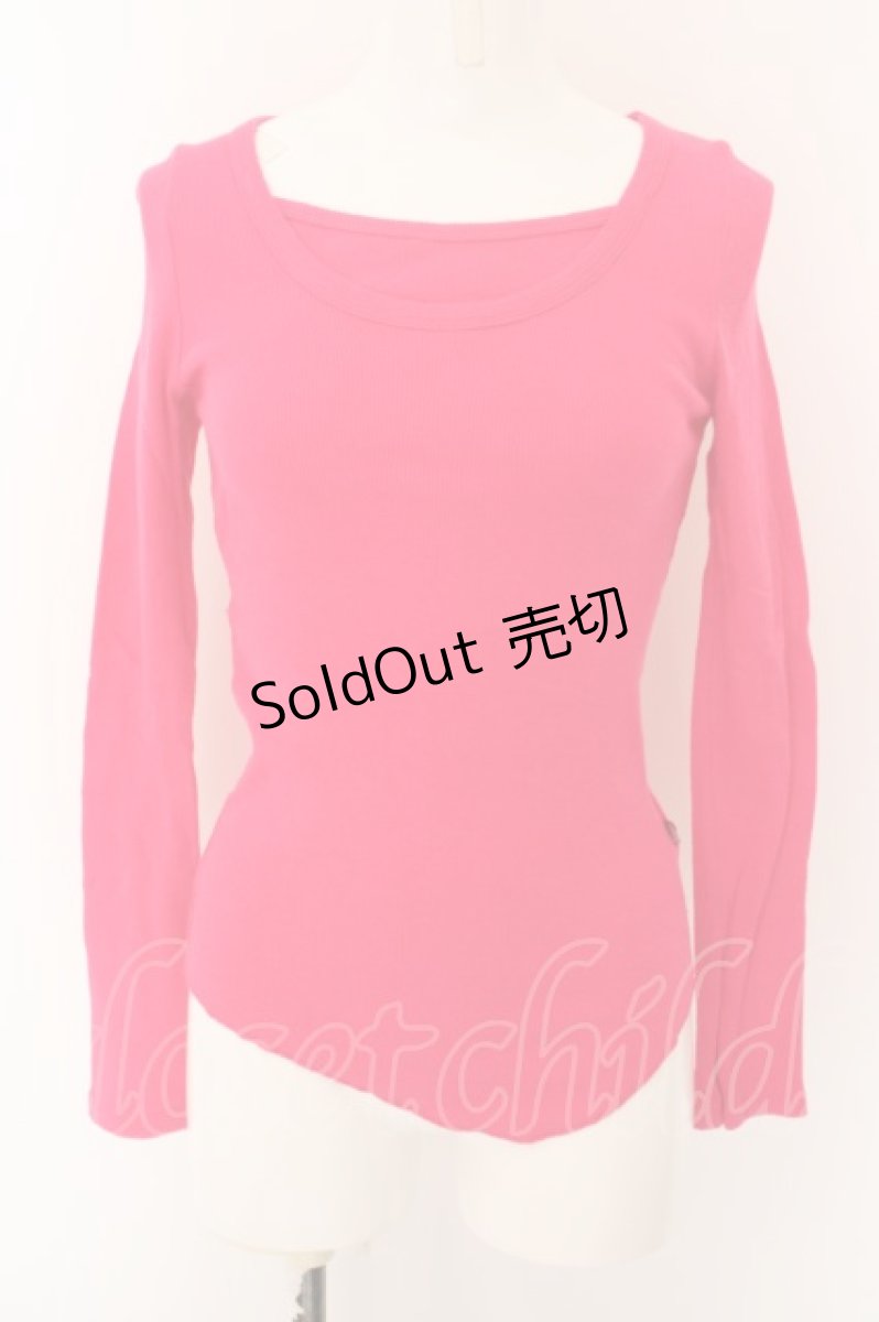 画像1: 【SALE】RNA / ラウンドカットテレコカットソー M ピンク O-24-04-28-1098-PU-TO-YM-ZT398 (1)