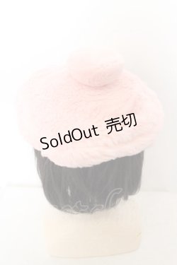 画像1: MILK / ファーぽんぽんベレー帽  ピンク O-24-04-28-1119-ML-AC-IG-OS