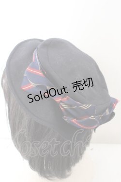 画像2: 【SALE】アノンハット / レジメンリボンクラシカルミニカンカン帽  クロ O-24-04-28-1184-PU-AC-OW-ZT273