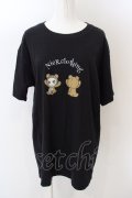 NieR Clothing / くまNieRTシャツ XL ブラック O-24-04-28-016-PU-TO-OW-OS