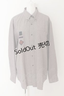 画像1: 【SALE】Karl Helmut / ロゴワッペンポケットチェックシャツ Ｍ ブラウンチェック O-24-04-30-1088-EL-BL-SA-ZT407