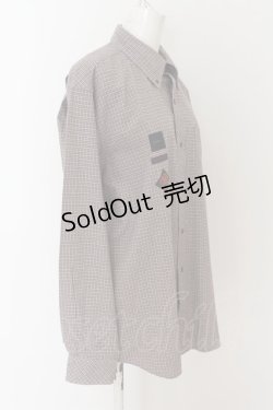 画像2: 【SALE】Karl Helmut / ロゴワッペンポケットチェックシャツ Ｍ ブラウンチェック O-24-04-30-1088-EL-BL-SA-ZT407
