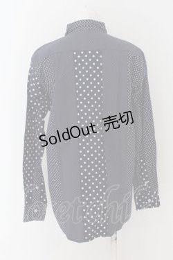 画像2: Karl Helmut / ドット切替シャツ  紺X白 O-24-04-30-1090-EL-BL-SA-ZT401