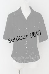 INGEBORG / ロゴptフリルブラウス S クロ O-24-04-30-1098-LO-BL-OW-ZT405