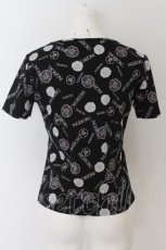 画像2: 【SALE】INGEBORG / カメリア＆ロゴptカットソー M クロ O-24-04-30-1100-LO-TO-OW-ZT401 (2)