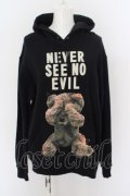 MILKBOY / NEVER SEE NO EVIL HOODIE M ブラック O-24-04-30-090-MB-TO-OW-ZS