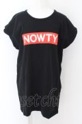 Candy Stripper / NOWTYロゴ Tシャツ 2 ブラック O-24-04-30-2047-PU-TS-IG-OS