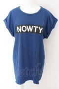 Candy Stripper / NOWTYロゴ Tシャツ 2 ブルー O-24-04-30-2052-PU-TS-IG-ZT128