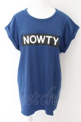 Candy Stripper / NOWTYロゴ Tシャツ 2 ブルー O-24-04-30-2052-PU-TS-IG-ZT128