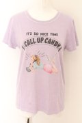WORLD WIDE LOVE！(Rydia) / CALL UP CANDY Tシャツ 2 ラベンダー O-24-04-30-2053-PU-TO-YM-ZS