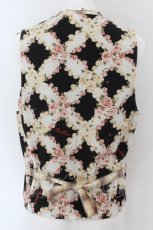 画像3: 【SALE】WONDERFUL WORLD / ローズ格子柄チェックベスト  ブラウンチェックＸ黒 O-24-04-30-2080-LO-TO-SA-ZT401 (3)