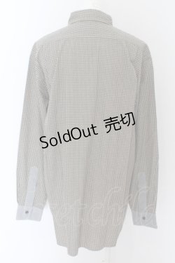 画像2: Karl Helmut / ロゴワッペンギンガムシャツ  黒X白チェック O-24-04-30-2081-EL-BL-SA-ZT405