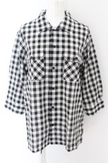 画像1: 【SALE】Karl Helmut / ブロックチェックシャツ  黒Ｘ白チェック O-24-04-30-2083-EL-BL-SA-ZT405 (1)
