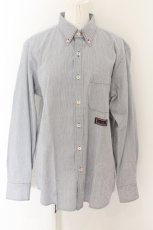 画像1: 【SALE】Karl Helmut / ステッチストライプシャツ  黒Ｘ白Ｘ赤 O-24-04-30-2084-EL-BL-SA-ZT408 (1)