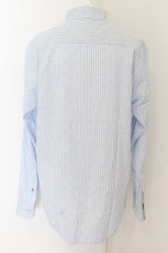 画像2: 【SALE】Karl Helmut / ミニリボンストライプシャツ  サックスＸ白 O-24-04-30-2085-EL-BL-SA-ZT408 (2)