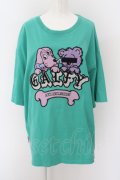 LAND by MILKBOY / GALFYコラボ仲良しTEE 大型犬（XL） グリーン O-24-04-30-112-MB-TO-OW-OS