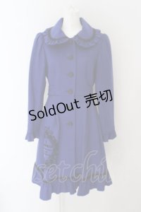 Moi-meme-Moitie / バラフレームプリントコート 2 ブルー O-24-04-30-040-MO-CO-OW-OS