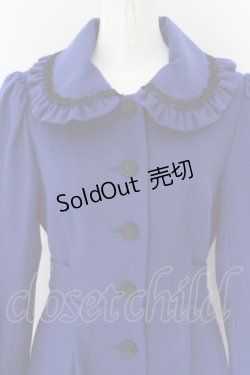 画像2: Moi-meme-Moitie / バラフレームプリントコート 2 ブルー O-24-04-30-040-MO-CO-OW-OS