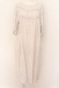 Jane Marple Dans Le Saｌon / Vintage pattern clothエンパイアドレス M シロ O-24-05-11-043-JM-OP-OW-OS