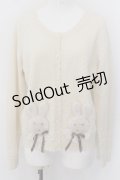 PINK HOUSE / クッキーラビッツモチーフニットカーディガン  キナリ O-24-05-11-038-LO-TO-OW-ZS
