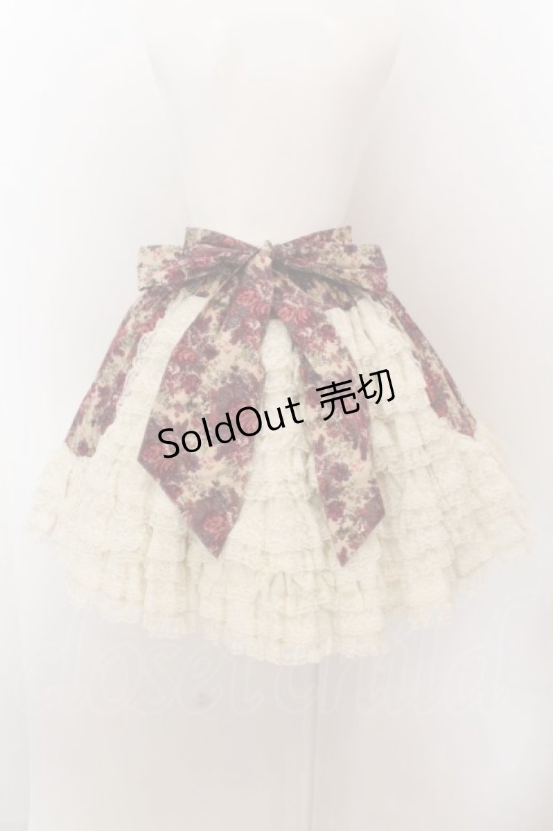 画像3: metamorphose / ゴブランプリント バッスルスカート(2005年)  ベージュ×ピンク系 O-24-05-13-006-ME-SK-IG-OS (3)