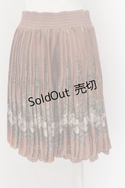 画像3: 【SALE】axes femme / スカーフ柄プリーツスカート  ピンクベージュ O-24-05-19-042-AX-SK-IG-ZT266