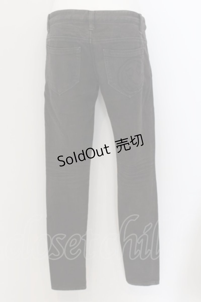 画像2: 【SALE】WORLD WIDE LOVE！(Rydia) / デッドスマイルデニムパンツ 1 ブラック O-24-05-19-001-PU-OP-OW-ZT177 (2)