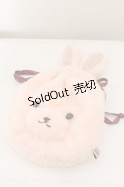 画像1: 【SALE】Maison de FLEUR / ラビットファー巾着  ピンク O-24-05-19-111-LO-ZA-IG-ZT433