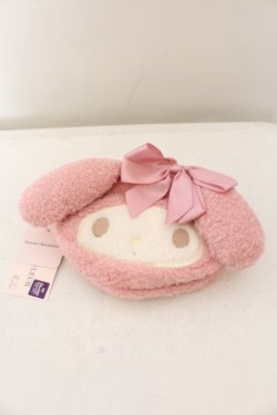 画像1: Maison de FLEUR / My Melody フェイスポーチ  ピンク O-24-05-19-117-LO-ZA-IG-ZT433