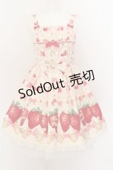Angelic Pretty / Melty Berry Princessジャンパースカート  アイボリー O-24-05-19-017-AP-OP-OW-OS
