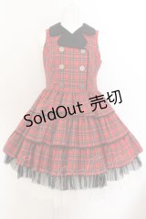 Angelic Pretty / タータンDOLLジャンパースカート  アカ O-24-05-19-019-AP-OP-OW-OS
