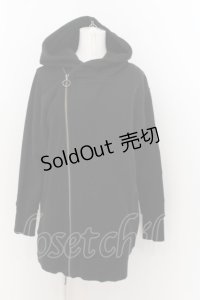 GLAD NEWS / ワッペンダブルZIPパーカー F ブラック O-24-05-19-026-GL-TO-OW-ZT182