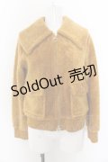 Jane Marple / シープパイルのジップアップブルゾン M キャメル O-24-05-22-042-JM-JA-OW-ZT403