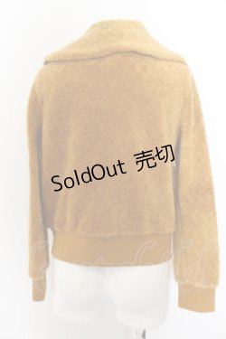 画像3: Jane Marple / シープパイルのジップアップブルゾン M キャメル O-24-05-22-042-JM-JA-OW-ZT403