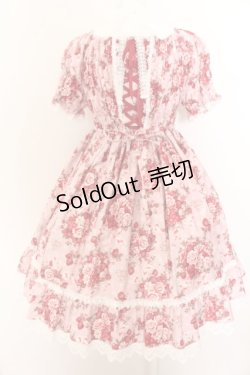 画像4: BABY,THE STARS SHINE BRIGHT / シュガーブーケ〜永遠の乙女の憧れ〜柄シャーリングワンピース  いちごムース O-24-05-22-008-BA-OP-IG-OS