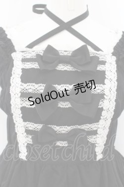 画像2: BABY,THE STARS SHINE BRIGHT / リボンミルキーシュガージャンパースカート  クロ×シロ O-24-05-24-010-BA-OP-IG-OS