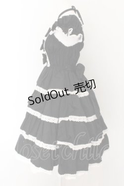 画像3: BABY,THE STARS SHINE BRIGHT / リボンミルキーシュガージャンパースカート  クロ×シロ O-24-05-24-010-BA-OP-IG-OS