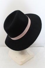 画像2: 【SALE】Candy Stripper / リボンハット  ブラック×ピンク O-24-05-24-141-PU-AC-OW-ZTK007 (2)