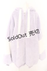 TRAVAS TOKYO / バックロゴファーパーカー F ラベンダー O-24-05-30-1129-PU-CO-YM-ZT400
