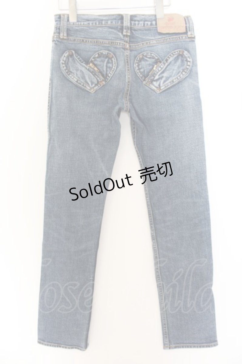 画像2: 【SALE】RNA / ハートポケットデニムパンツ S インディゴ O-24-05-30-1170-PU-PA-YM-ZT196 (2)