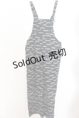 RNA / ロゴ柄BIGオーバーオール M ブラック O-24-05-30-1175-PU-OP-OW-ZT184