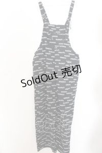 RNA / ロゴ柄BIGオーバーオール M ブラック O-24-05-30-1175-PU-OP-OW-ZT184