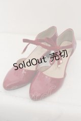 an another angelus / リボンエナメルセパレートパンプス M アカ O-24-05-31-020-CA-SH-IG-ZT-K001