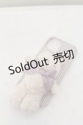 Maison de FLEUR / ささえてうさぎさんアイフォン12/12Proケース  ラベンダー O-24-05-31-036-LO-ZA-OW-ZT424-F003
