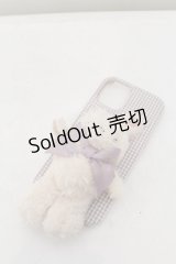 Maison de FLEUR / ささえてうさぎさんアイフォン12/12Proケース  ラベンダー O-24-05-31-036-LO-ZA-OW-ZT424-F003