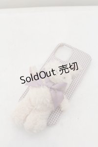 Maison de FLEUR / ささえてうさぎさんアイフォン12/12Proケース  ラベンダー O-24-05-31-036-LO-ZA-OW-ZT424-F003