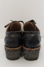 画像3: 【SALE】Jane Marple Dans Le Saｌon / プラットフォームのオックスフォードシューズ サイズ記載なし アウトソール約25cm ブラウン O-24-05-31-007-JM-SH-IG-ZTK001 (3)