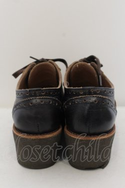 画像3: Jane Marple Dans Le Salon / プラットフォームのオックスフォードシューズ サイズ記載なし アウトソール約25cm ブラウン O-24-05-31-007-JM-SH-IG-ZT-K001